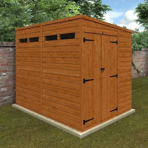 Express Pent Security Double Door Shed